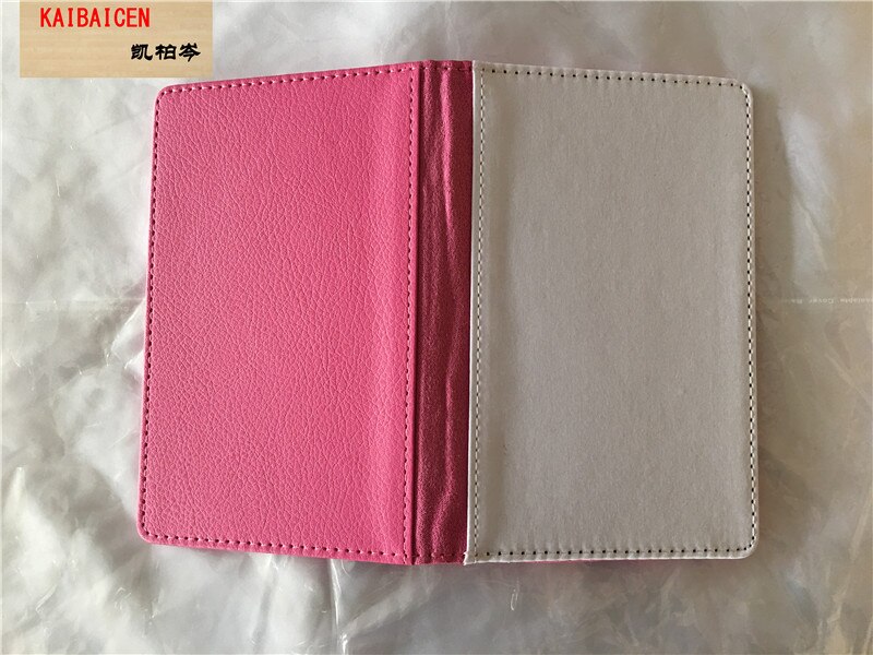 5 st/parti blank sublimering passfodral transfertryck läder passfodral pu fodral produkter: Rosa