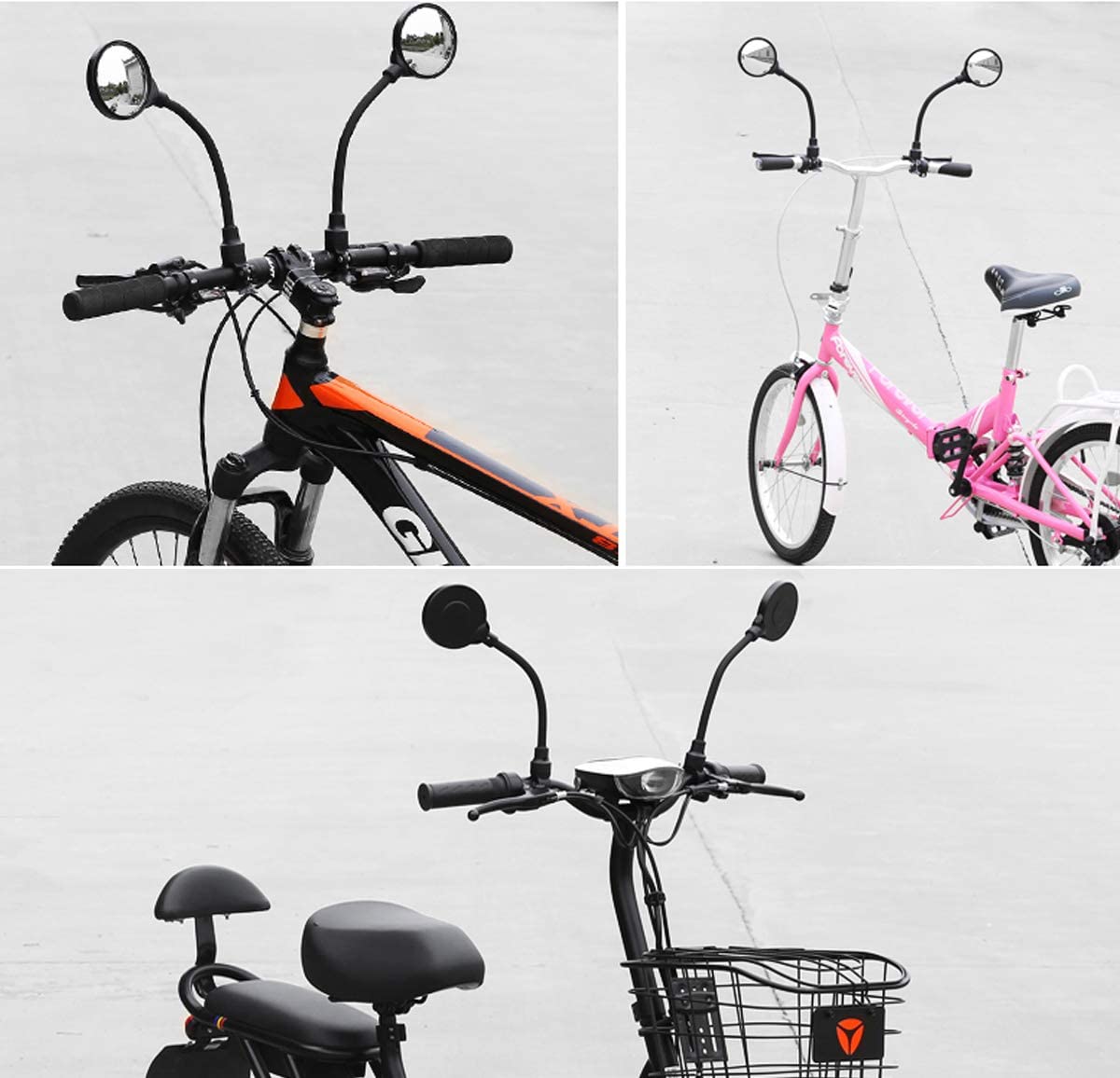 CYCEARTH rower lustro, 2 szt. Rowerowa jazda na rowerze regulowana kierownica lusterka wsteczne robić roweru szosowego i górskiego motocykl elektryczny