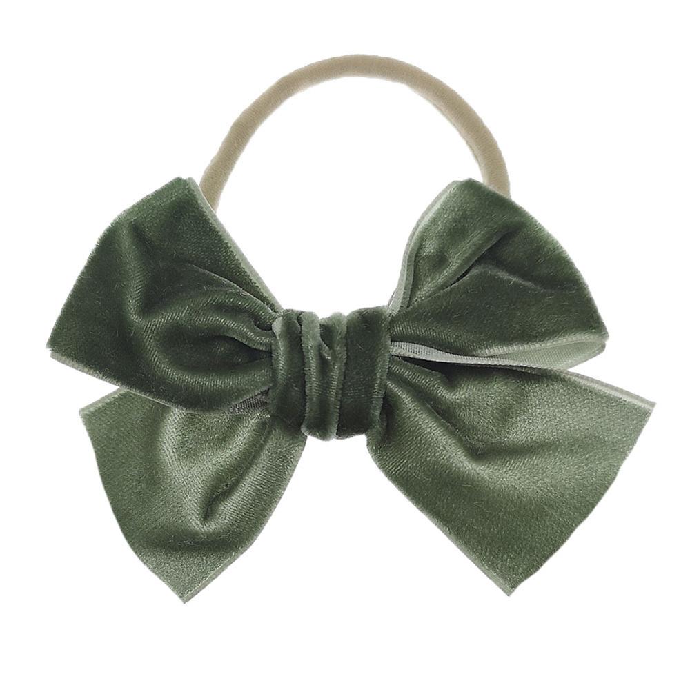 Effen Fluwelen Strik Baby Hoofdbanden Voor Meisjes Handgemaakte Nylon Elastische Zachte Knoop Baby Tulband Hoofdband Pasgeboren Baby Haaraccessoires: 15