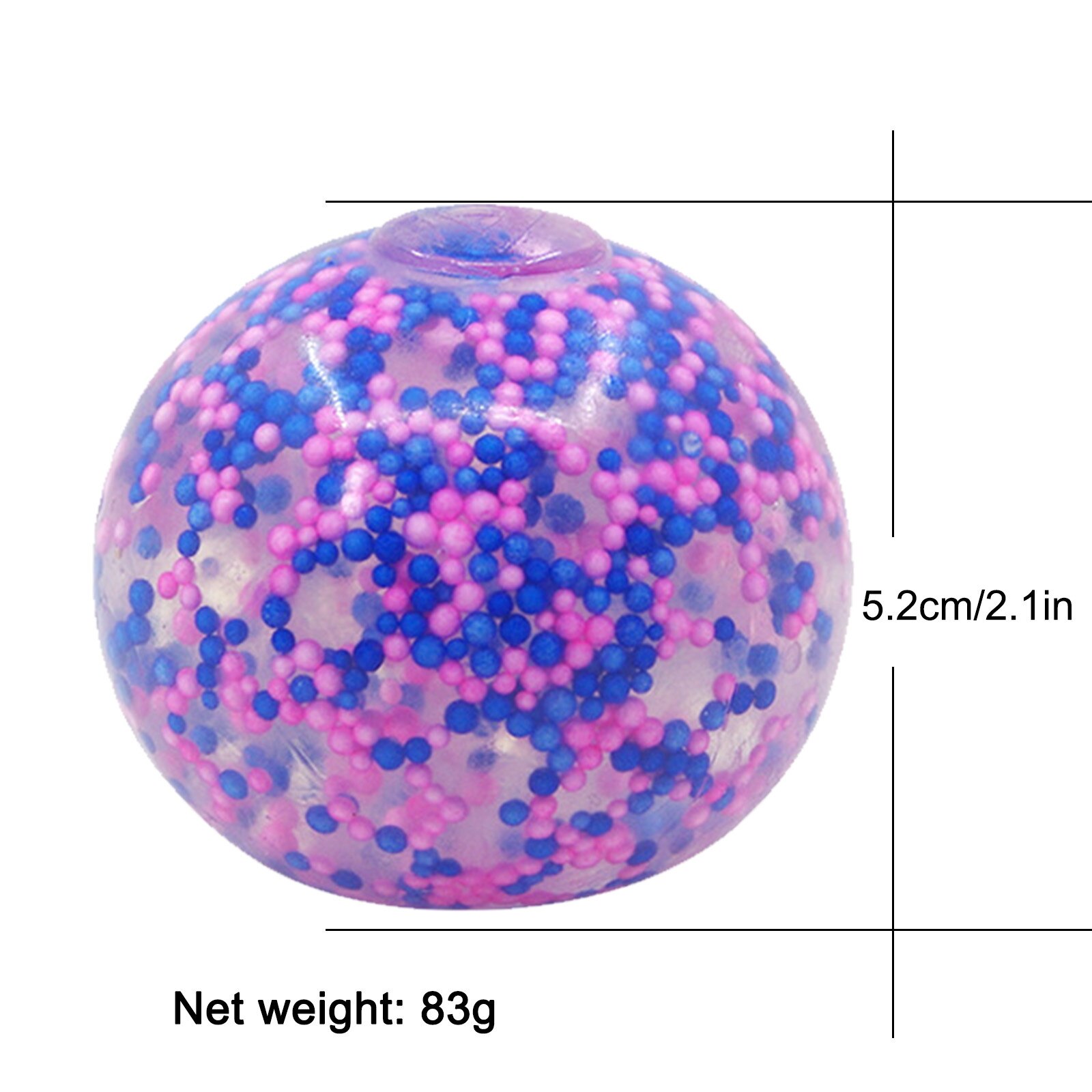 1/2/3 Pc Stress Relief Balls Exercise Hand Ball Dna Color Ball For Kids Adults Squishies Slow Rising Stress Relief Squeeze Toys