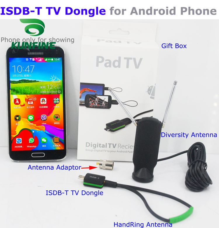 Micro Usb Digitale ISDB-T Tv Tuner Ontvanger Voor Android Telefoon En Pad