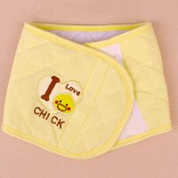 1Pc Infant Baby Adjustable Bibs Burp Cloths Adjustable Soft Baby Bib Belt Belly Button Protector Band Baby Belly Circumference: Yellow