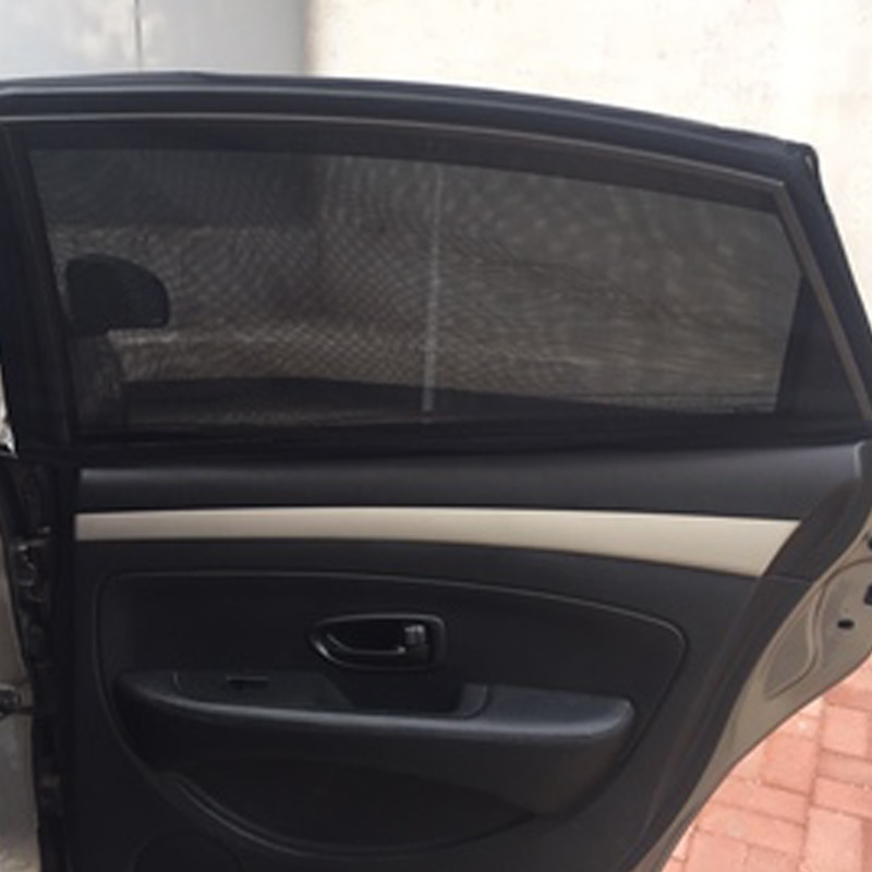 2Pcs Universal Rear Side Window Auto Zonnescherm Uv-bescherming Shield Window Cover Zonnescherm Gordijn Autoruit Mesh Auto accessoires