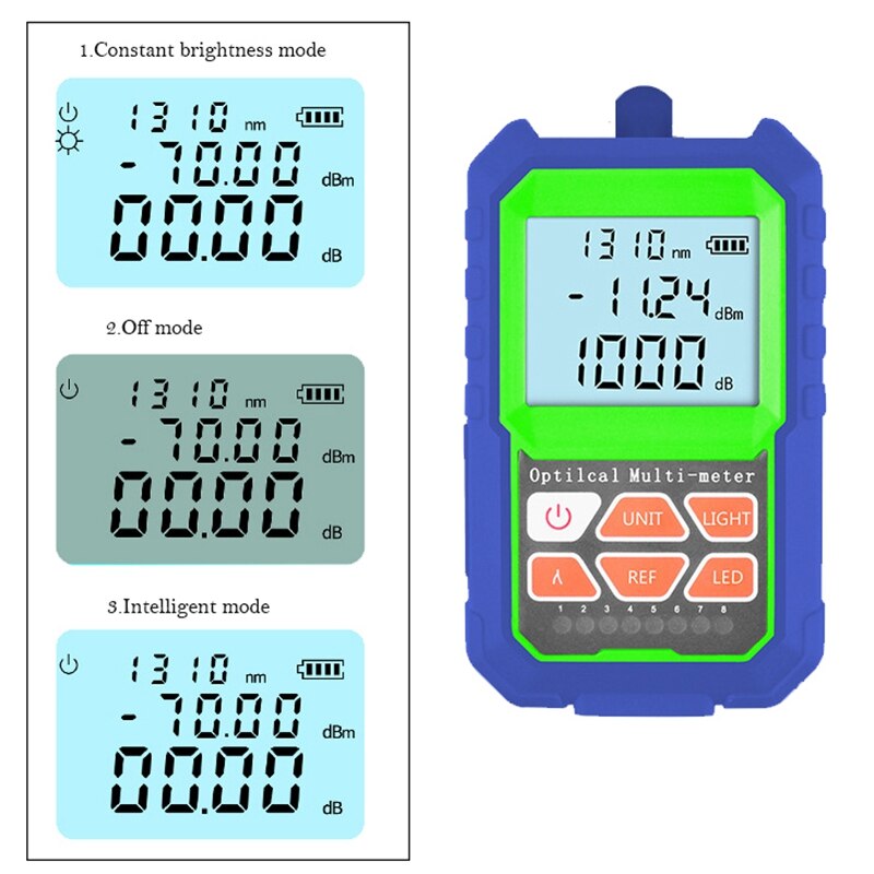 Fiber Optic Cable Tester Portable Optical Power Meter FC/SC/ST Universal Interface Fiber Network Fiber Optic Cable