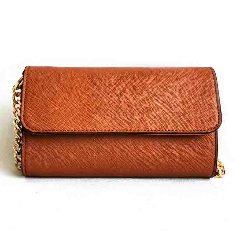 Style women michael small square cross pattern PU leather ladies shoulder Messenger chain bag trend female bolsa