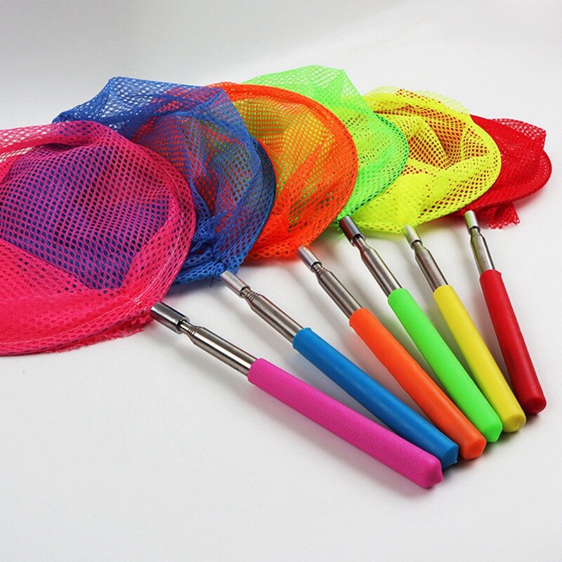 1PC Kids Colored Telescopic Butterfly N Ets Catching Insects Bugs Fishing N Et Extendable From 6.8" To 34" For Kids