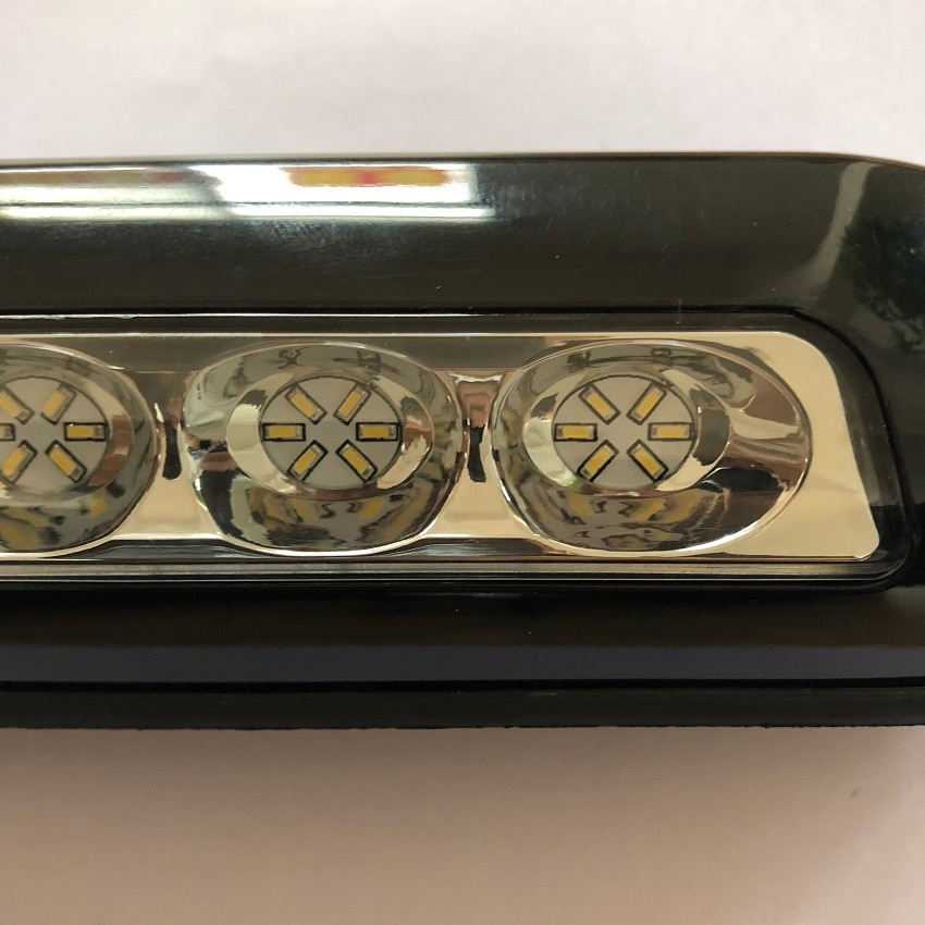 8.06 " 12v led markis annex ljus 6000k exteriör camping vägglampa för husbil släp tunga terränggående husbil husbil svart