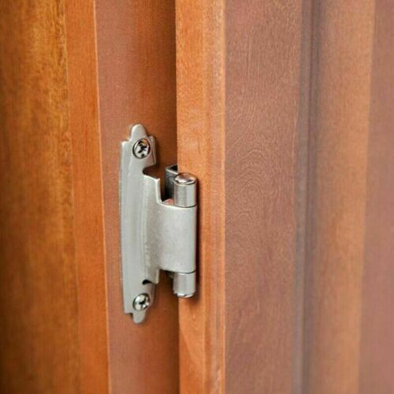Bisagra americana de acero con resorte de cierre automático, accesorios de decoración del hogar, para puerta, muebles, 2 uds.