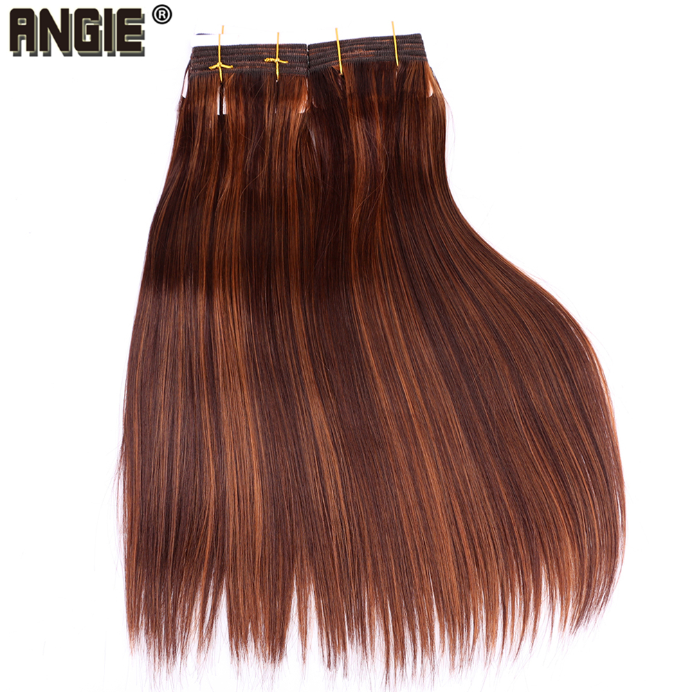 Angie P1B/30 Steil Haar Bundels Zacht synthetisch Haar Extensions 100 Gram een Stuk Mode Haar Weven