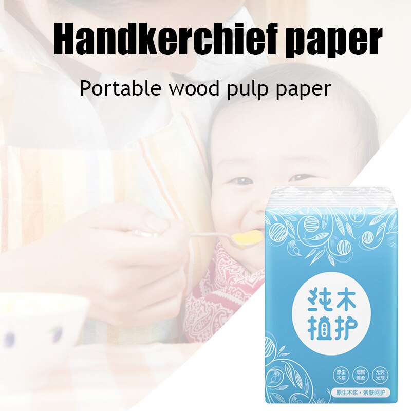 Mini Paper Towel 3-ply Napkin Home Travel Outdoor Portable Soft Tissue FKU66