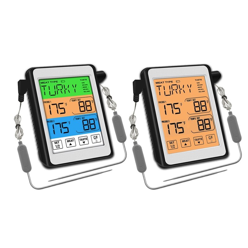 Dual Probe Digital Meat Thermometer for Kitchen Oven with Commercial-Grade Probe T8WE
