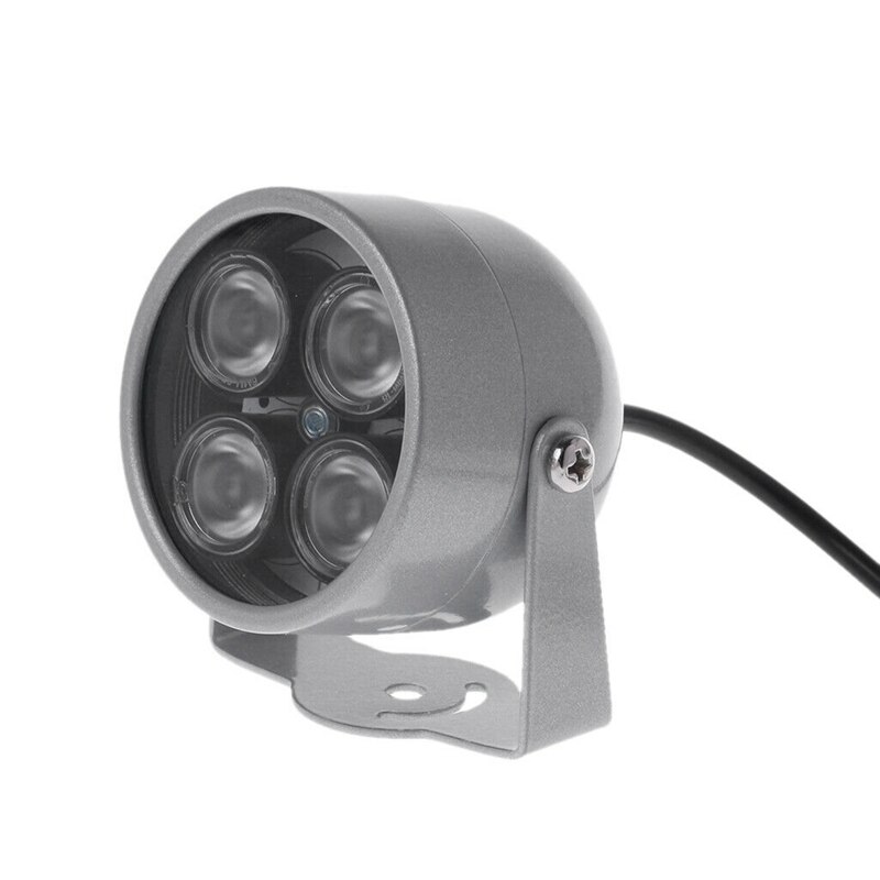 Cctv ccd 4 led array ir infrarød vision natlys vandtæt ip kamera lampe