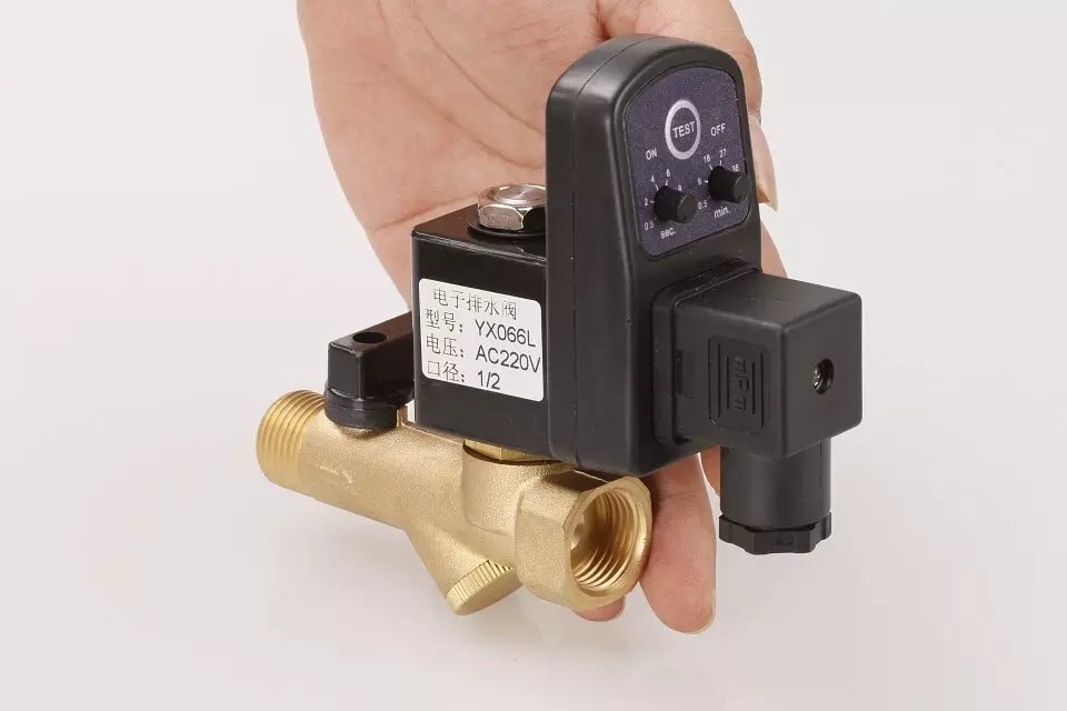 1pc 1/2 &quot; dräneringsventil elektronisk tidsstyrd luftkompressor gastank automatiska 2- -vägs dräneringsventiler för filter luftcylindrar