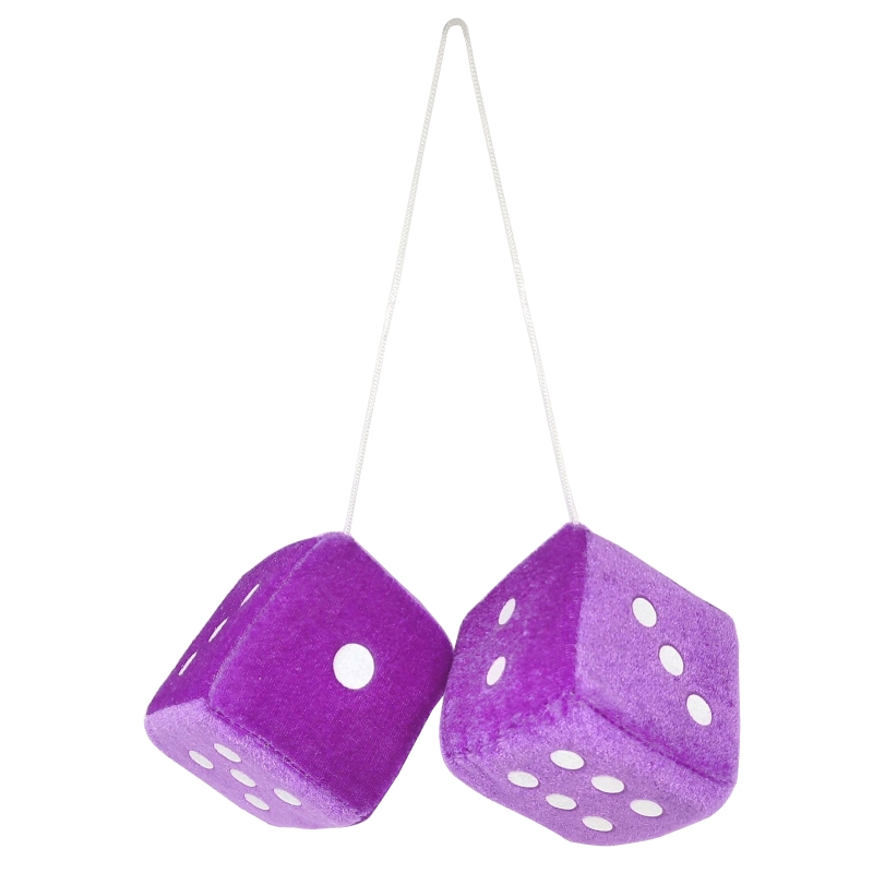 Multicolor Pluche Dices Auto Opknoping Hanger Jaar Dobbelstenen Fluwelen Dobbelstenen Model Decoratie Achteruitkijkspiegels Styling: Roze