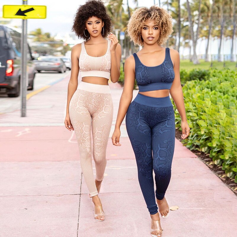Neue Heiße Yoga Zwei Stück einstellen Frauen Bh Gamaschen Dünne Trainingsanzug sexy Fitness Ernte oben Gamaschen Sportbekleidung Weibliche Outfit lässig