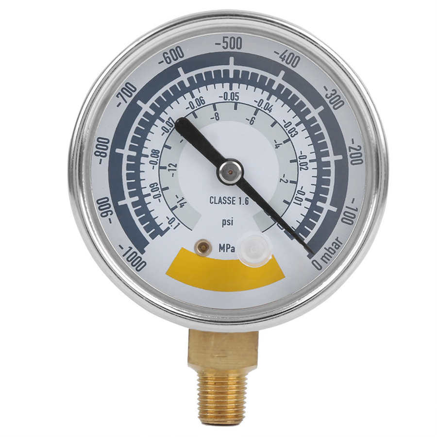 Energy Meter Power Meter Manometer Nauwkeurige Lucht Gauge Instrument Voor Vacuümpomp 0 ‑ 14psi /4in Connector Power monitor