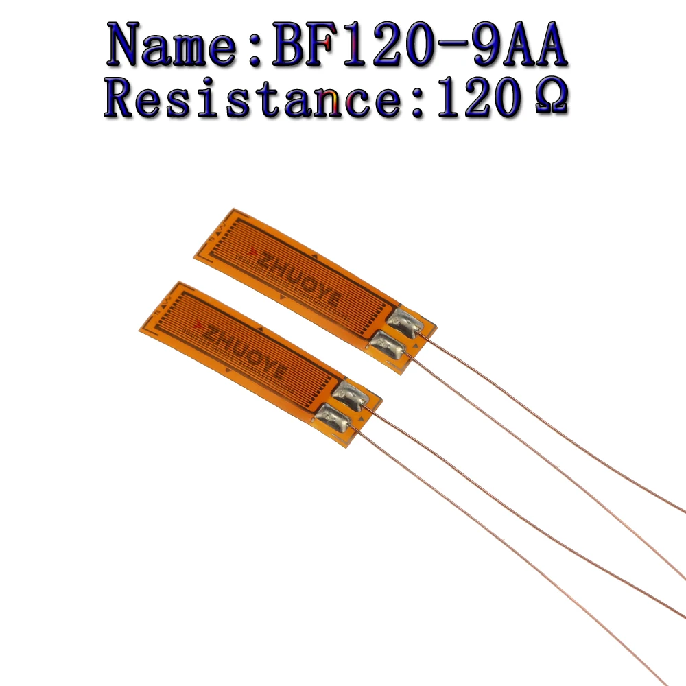 10pcs STRAIN GAUGES Precision resistive strain gauge BHFBF120-1AA 3 4 5 6 7 8 9 10 AA 120 ohm weighing Pressure Sensor: Brown