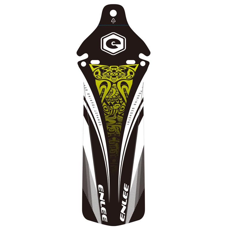 Garde-boue portable pour vélo de montagne, accessoires de bicyclette, pare-pluie, pour descente, selle, universel, enlèvement de la boue, carrelage: Marron