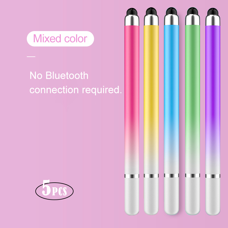2-in-1 Capacitive Stylus For Touch Screen Stylus Pen For ipad Touch Pencil For Cell Phone Universal stylus pen For Phone: PURPLE