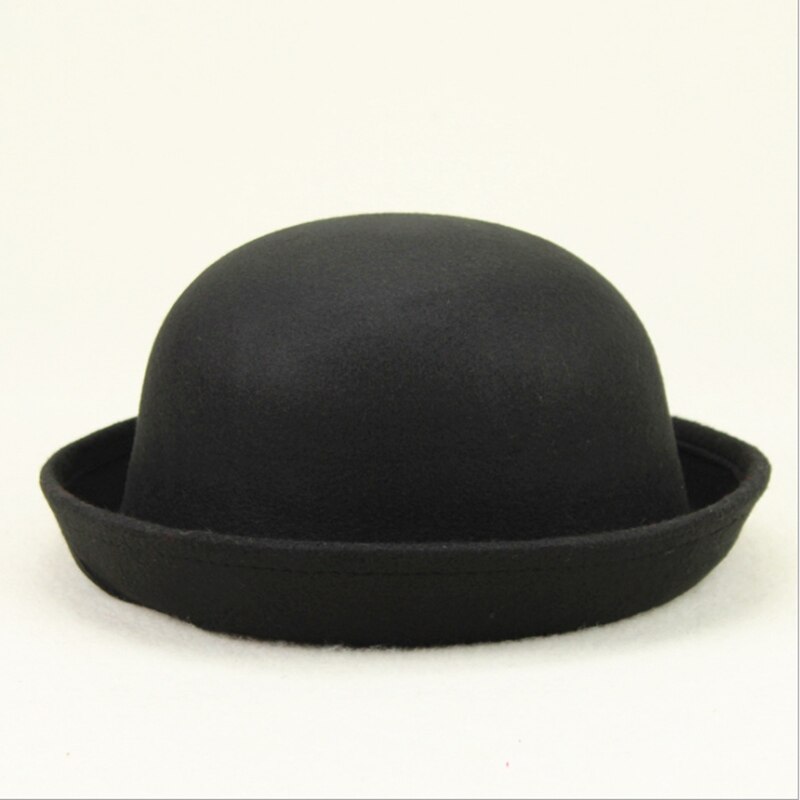 Korean Version Dome Girl Performance Stage Jazz Hat Solid Color Spring Summer Adult Red Felt Hat Women Cap