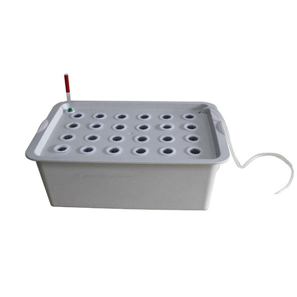 LanLan 24 Gaten Site Hydrocultuur Doos Kit voor Plantenbakken Zaailing Groenten Groeiende: gray