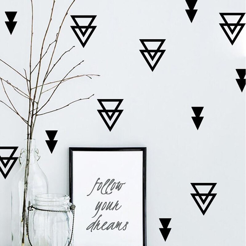 Baby Room Little Triangles Wall Sticker For Kids Room Decorative Stickers Children Bedroom Nursery Wall Decal Stickers