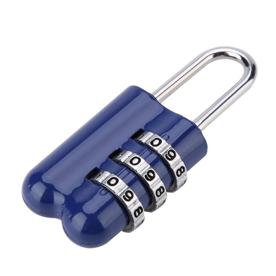3-Digit Combination Password Lock Zinc Alloy Luggage Padlock Coded Lock Anti Theft cerradura electronica