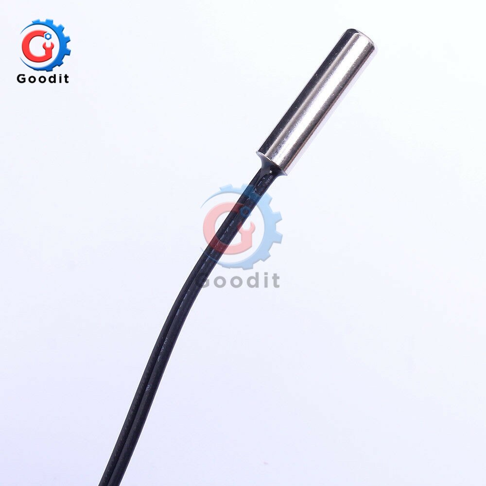 Mini LED Dual Display Digital Thermometer DC 4V-28V 0.28 inch w/ Dual NTC Waterproof Metal Probe Temperature Sensor Tester for I