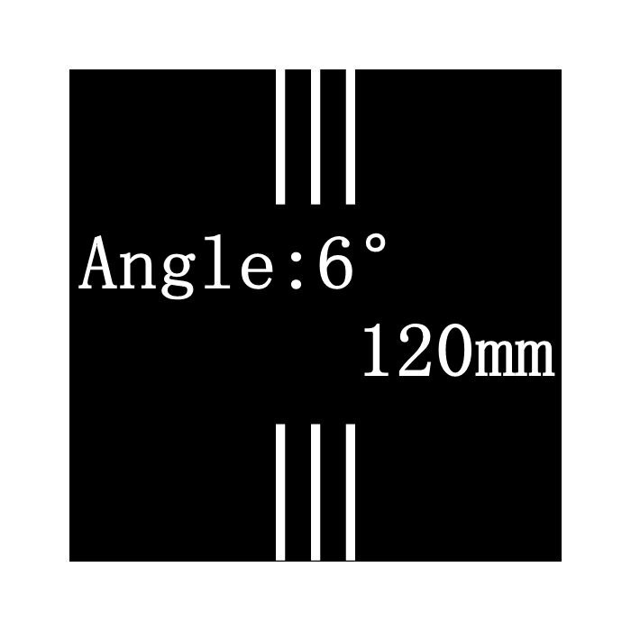 NEXT Aluminum Carbon Fiber for Road Bike Stem 28.6 * 60/70/80/90/100/110/120 angle 6 3K finish ultralight stems: 6 degree 120MM