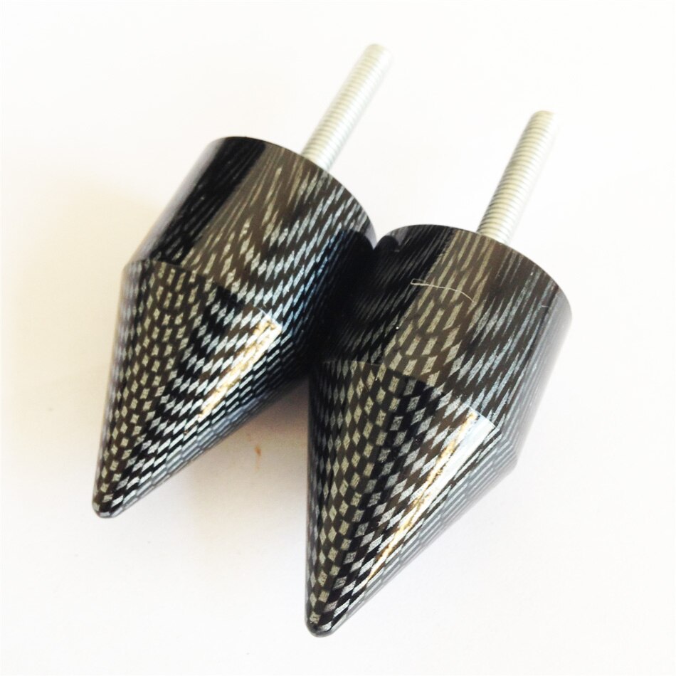 Aftermarket motorcycle parts Carbon Spike Bar Ends Handlebar End Caps For Suzuki Hayabusa GSX1300R 1999
