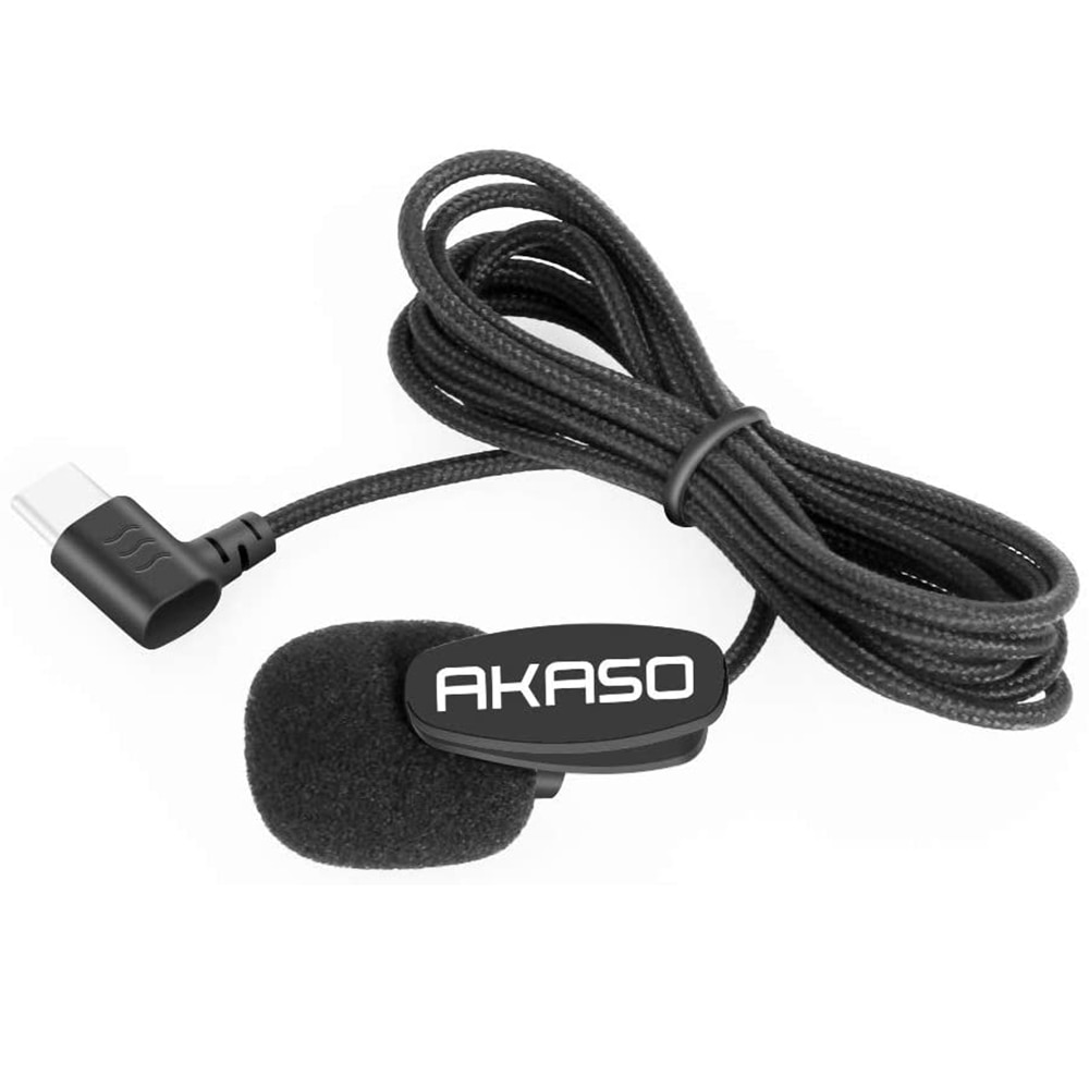 AKASO Brave 6 Plus-micrófono externo para Cámara de Acción, solo para AKASO Brave 6 Plus