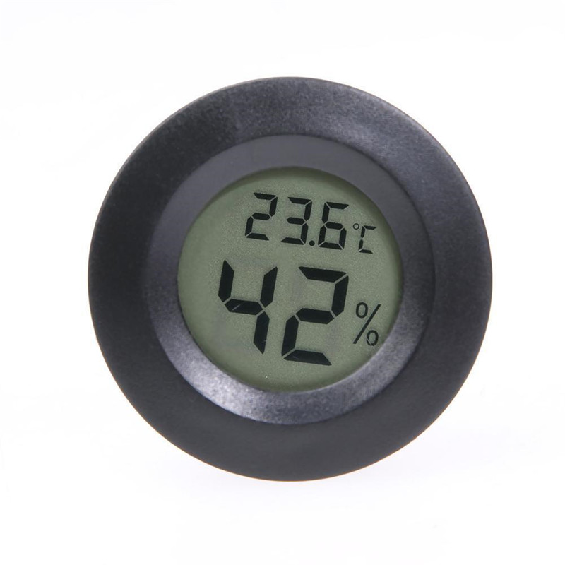 Pet Reptile Snake Rearing Box Digital Meter Thermometer Humidity Hygrometer ABS: A