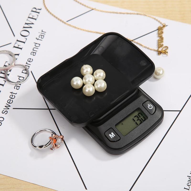 Báscula Digital portátil de palma para joyería, balanza Digital de bolsillo, pantalla LCD electrónica, ponderación de escala, diamante para cocina, 1 Uds.