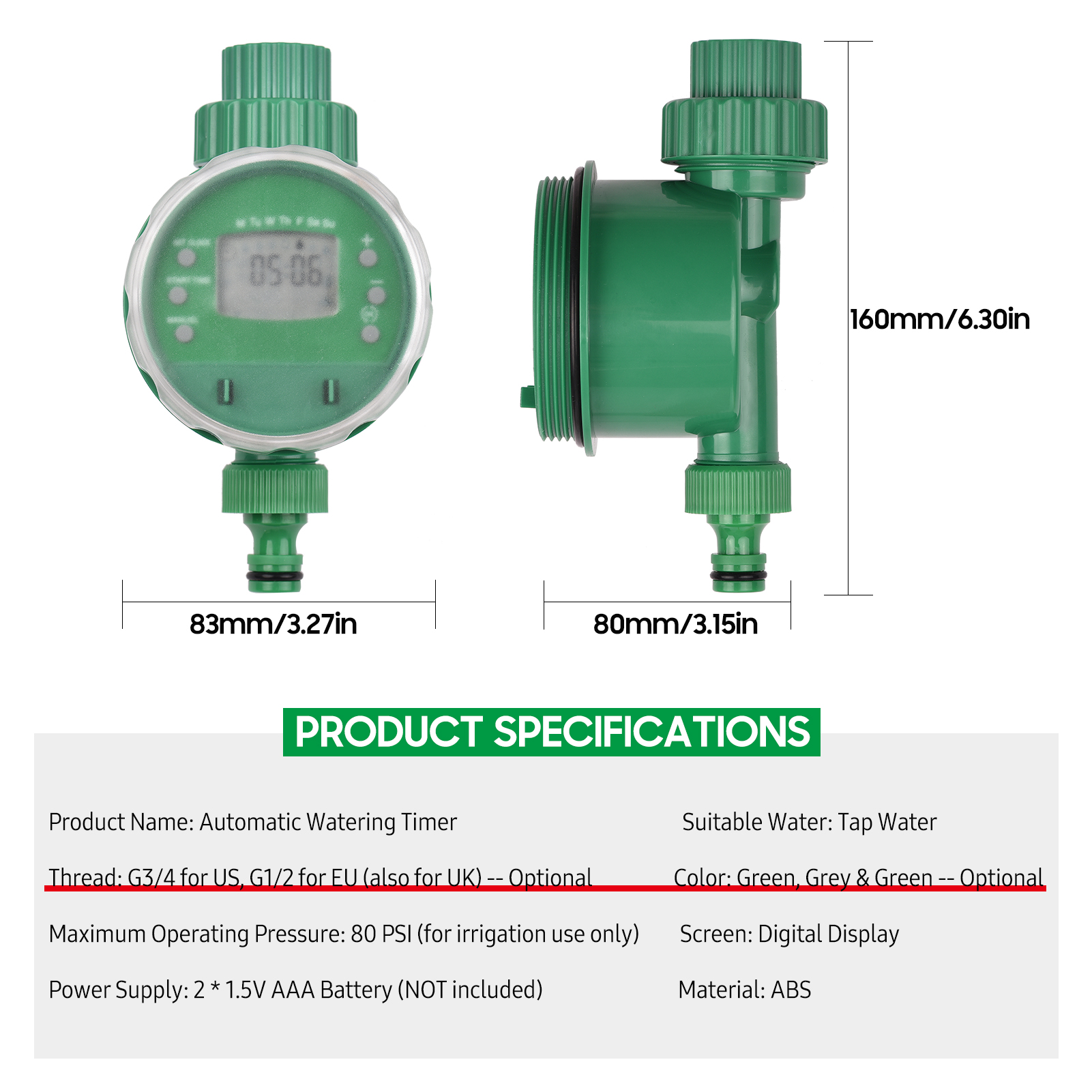 Watering Irrigation Timer Digital Automatic Wateri... – Vicedeal