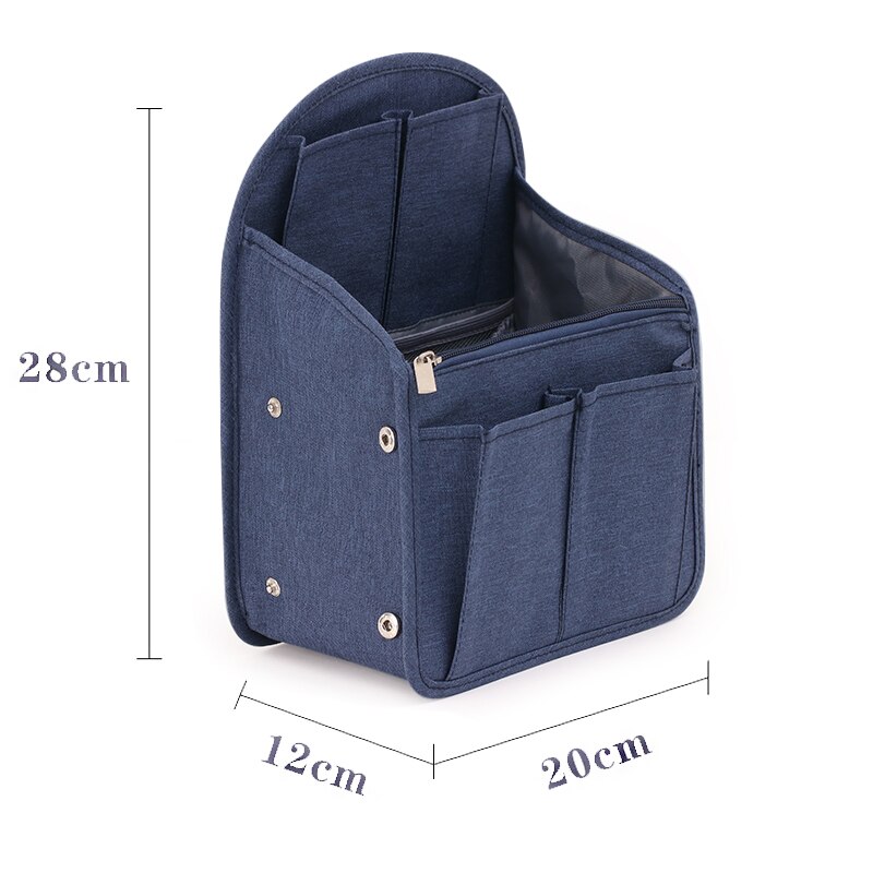 Backpack Organizer Insert Bag Nylon Handbag Liner Carry Pockets Women Travel Cosmetic Insert Tote Lady Female Makeup liner Bag