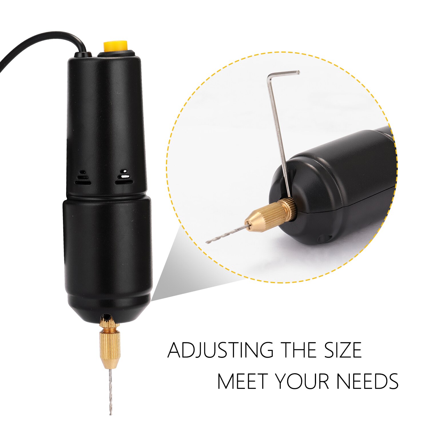 KKMOON-Mini taladro eléctrico de mano, Z-U36, USB, 5V de potencia, herramienta eléctrica de molienda pequeña para joyería de resina perlada