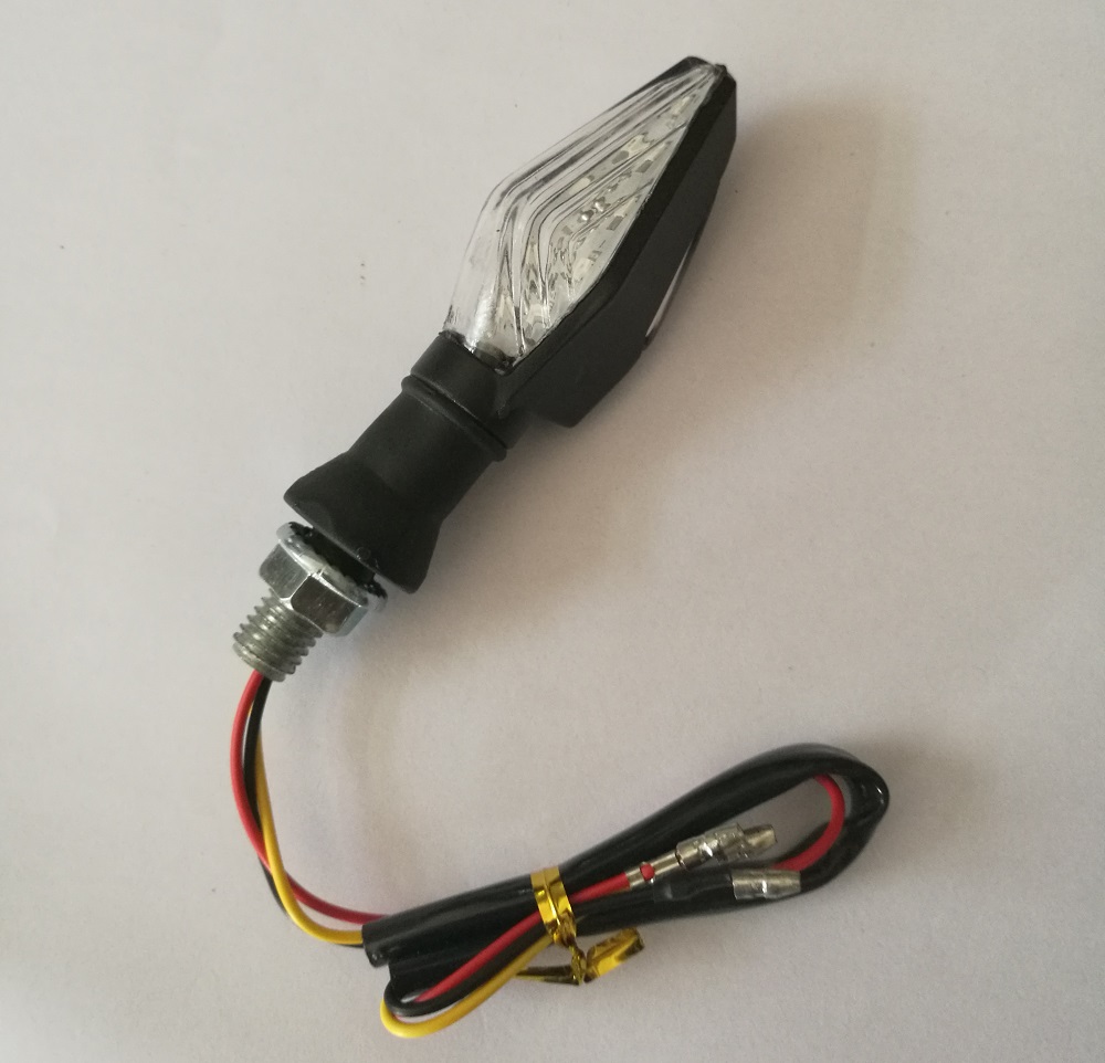 4 pièces universel 12LED moto clignotant indicateur lumière clignotant ambre + bleu