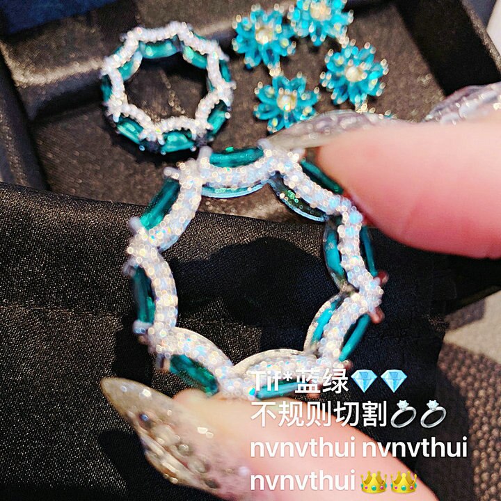 Exquisite Onregelmatige Stone Ring Zilver Kleur Luxe Party Wieden Engagement Ring Met Grote Zirkoon Sieraden 2022