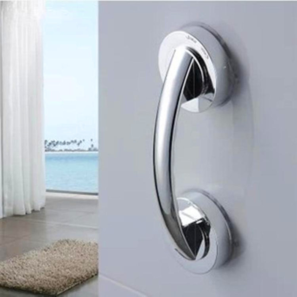 Anti-slip Handrail No Drilling Shower Handle Offers Safe Grip With Suction Cup For Safety Grab In Bathroom Bathtub Glass Door