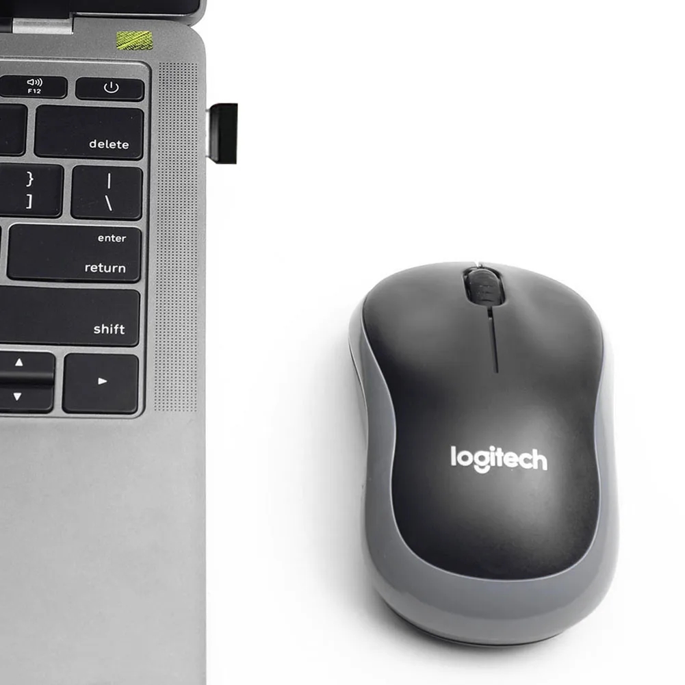 Original logitech  m185 trådlös mus 2.4 ghz 1000 dpi 3 knappar tyst spelmöss optisk navigation för pc/laptop-mus gamer