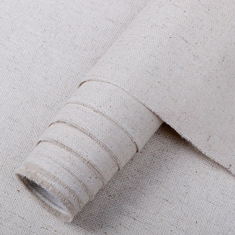 Rouleau de toile vierge professionnelle en mélange de lin, pour peinture à l&#39;huile acrylique, fournitures d&#39;art pour artiste, 1M