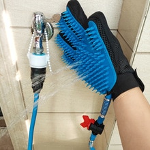 Huisdier met een douche massage ontharing borstel vijf vingers zelfs hond handschoenen waternevel reinigingsapparatuur