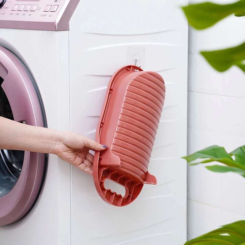 Mini tabla de lavado de calcetines, herramienta de limpieza de ropa interior, tabla de lavado de plástico todo en uno, accesorios de baño