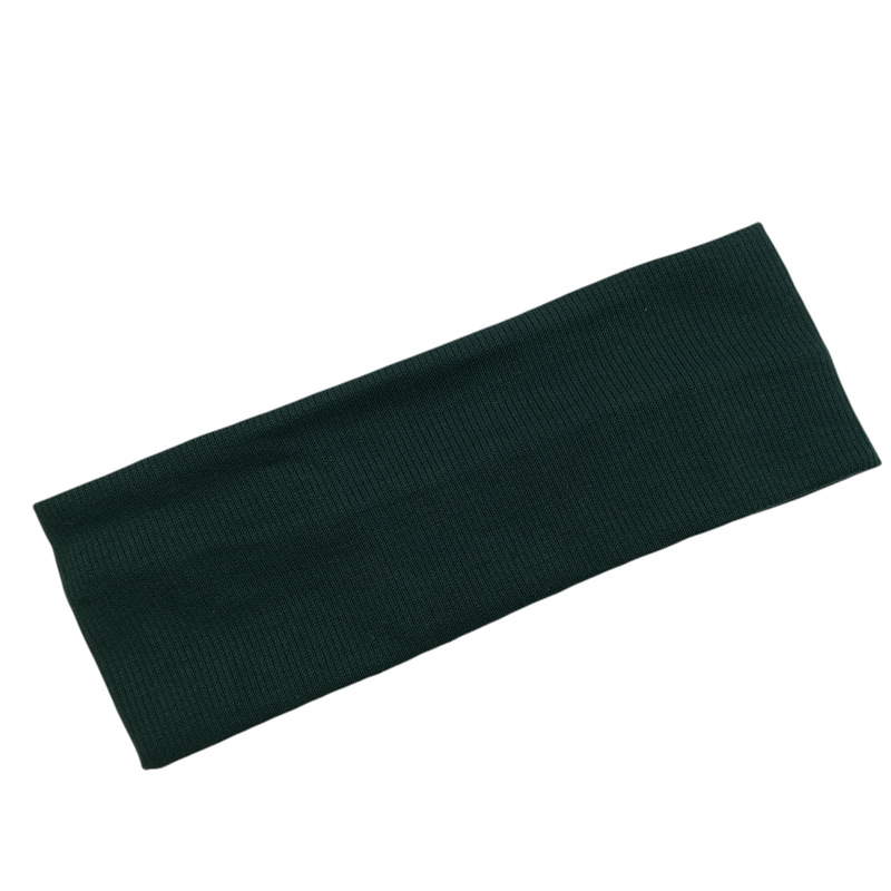 Solid Knitted Headband for Women Girls Autumn Winter Sport Yoga Sweat Uptake Headwear Elastic Hairbands Hair Accessories: Red