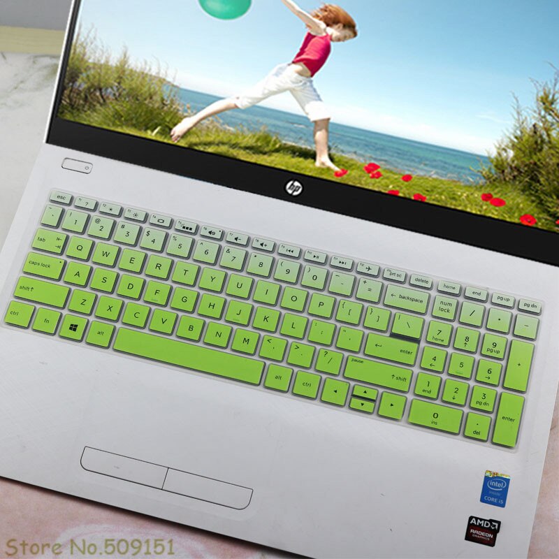 16 16.1 inch Laptop Keyboard Cover Protector For HP Pavilion Gaming 16 16-a0013tx 16-a0056tx 16-a0004la Notebook: GradualGreen
