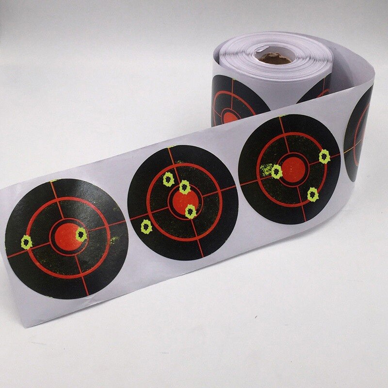 250 pces/rolo diâmetro 7.5 cm splatter alvo tiro prática adesivos definir novo