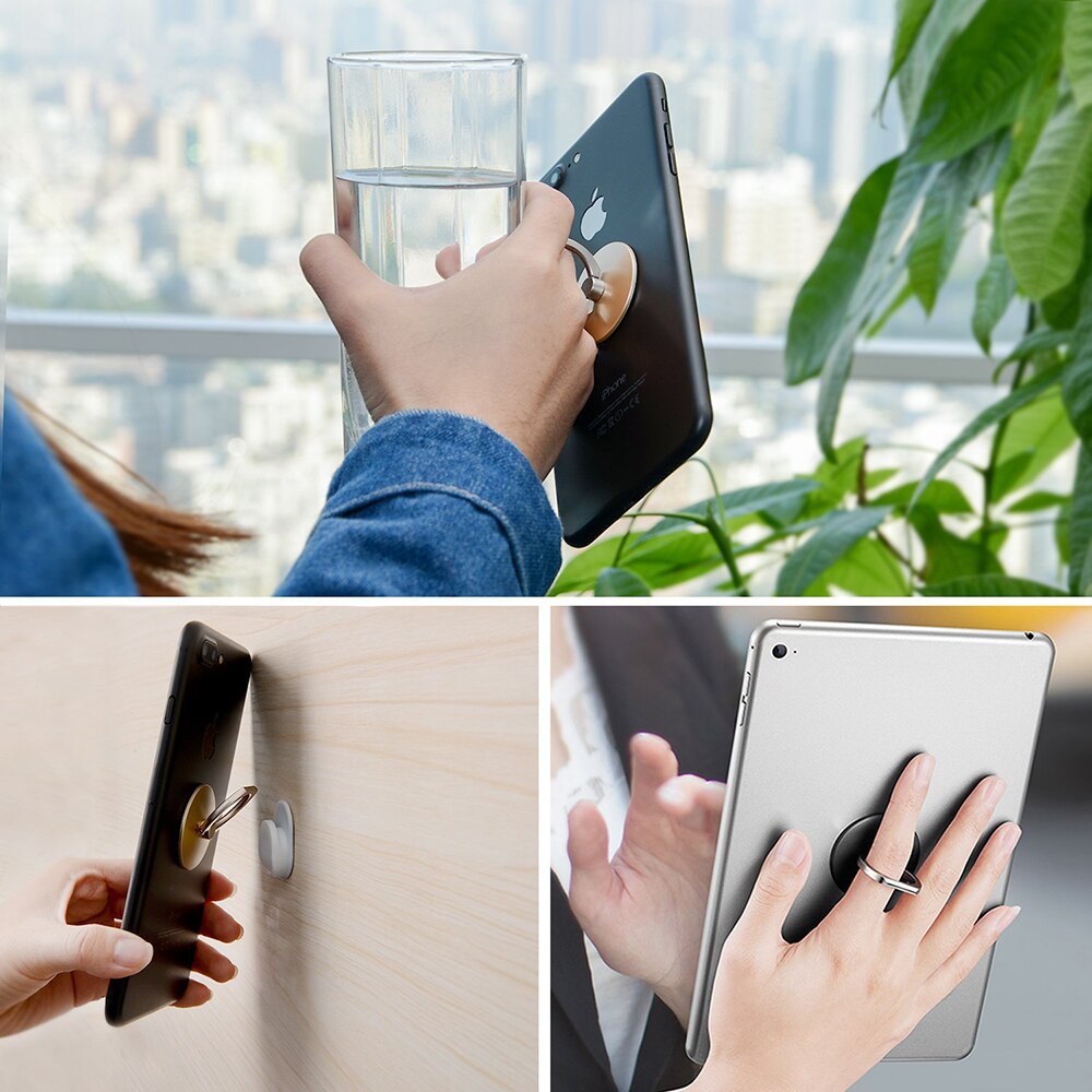 Anel de dedo do telefone móvel smartphone suporte para o iphone xs huawei samsung celular inteligente redondo telefone anel titular do carro suporte de montagem
