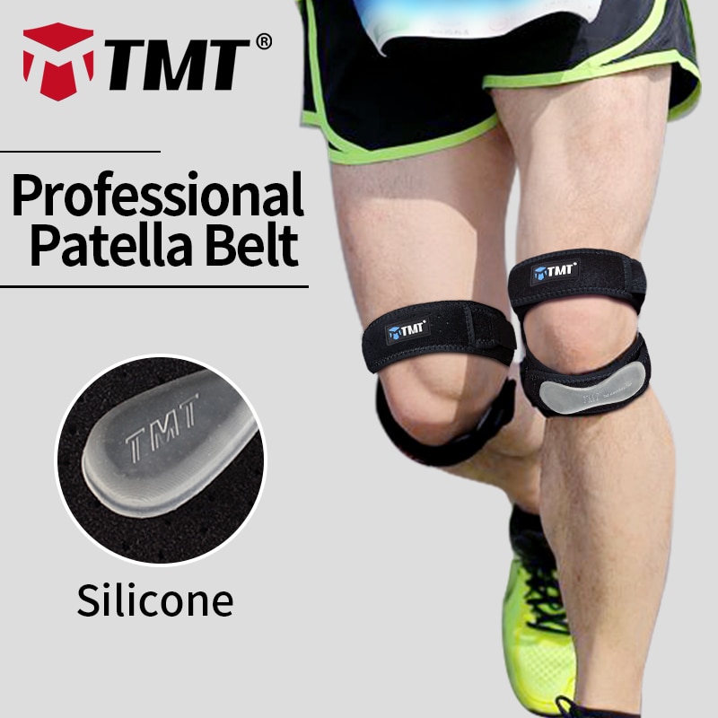 Tmt 2 stuks kniebrace pads voor gym sporten hardlopen verstelbare kniebeschermers klimmen volleybal patellabeschermer beschermer steunband