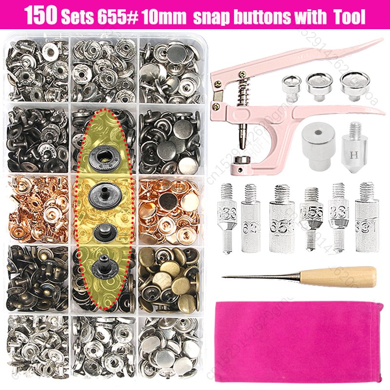 Botón a presión de acero inoxidable 503 # Sujetadores Botones Alicates Perforadora Molde Accesorios de costura para ropa Chaqueta Artesanía de cuero: Cobre