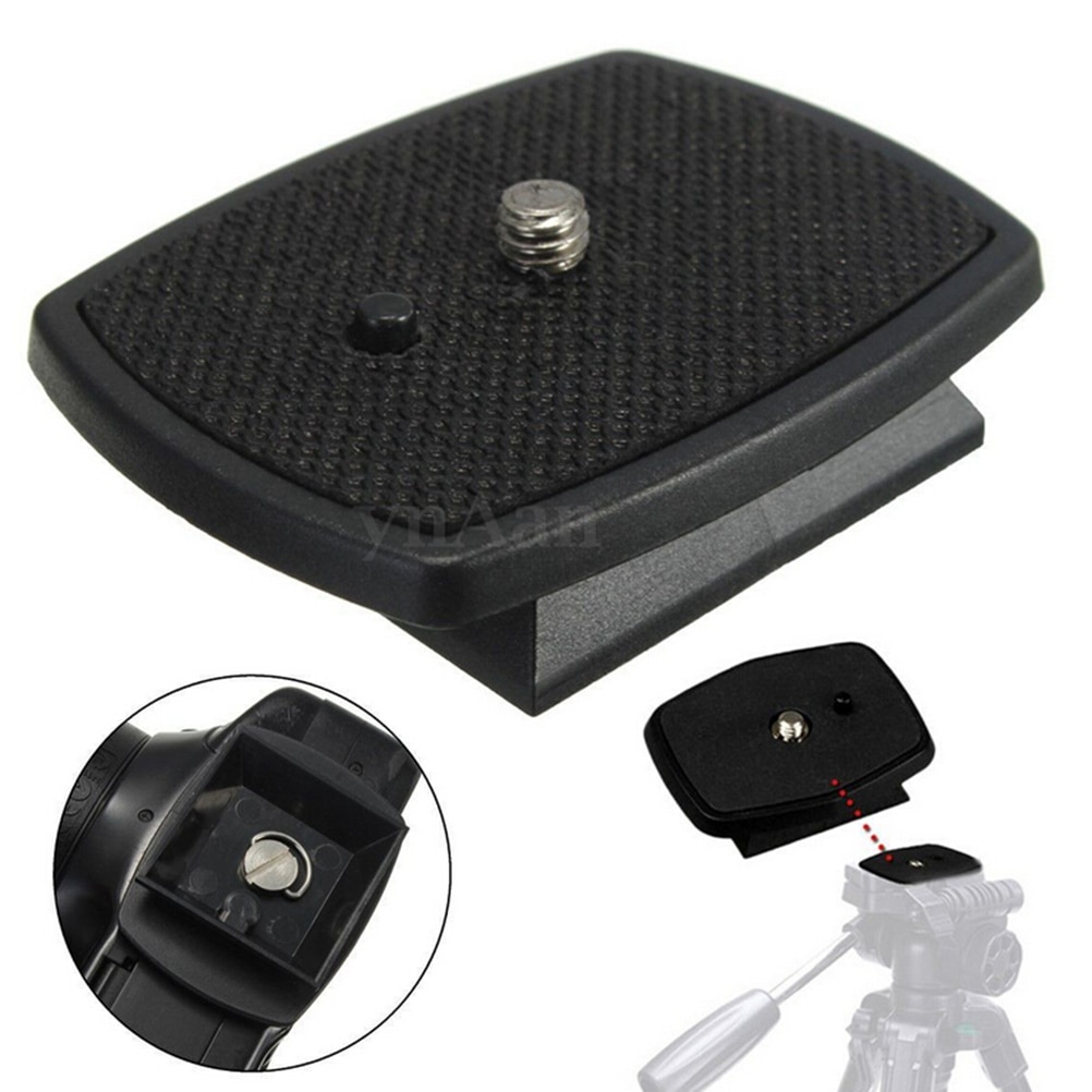 Quick Release Plate Tripod Monopod Head Screw Adapter Mount For VCT-D680RM D580RM R640 Velbon PH-249Q Pan Head Black